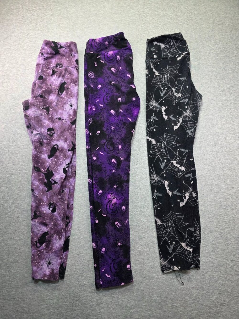 Halloween Leggings Bundle Lot of 3 Girls Size S 4-6 No Boundaries Celebrate